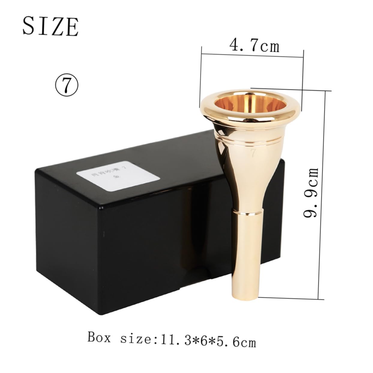 Totority Mouth Accessory Replacement Part Mouthpiece Wednesday Brass for Levels Players