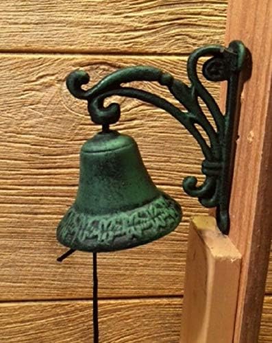 Cast Iron Wall Mount Vine Bell Indoor Outdoor Decor 13620