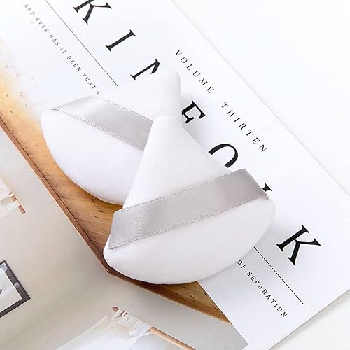 Miniatura 5 de 8 puffs triángulos suaves faciales, 5 mini puffs de maquillaje, herramientas de maquillaje húmedas y secas, utilizadas para polvo, polvo mineral,