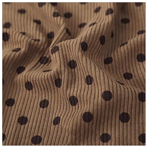 Tissu extensible en velours côtelé fleuri 150cm souple pour robe