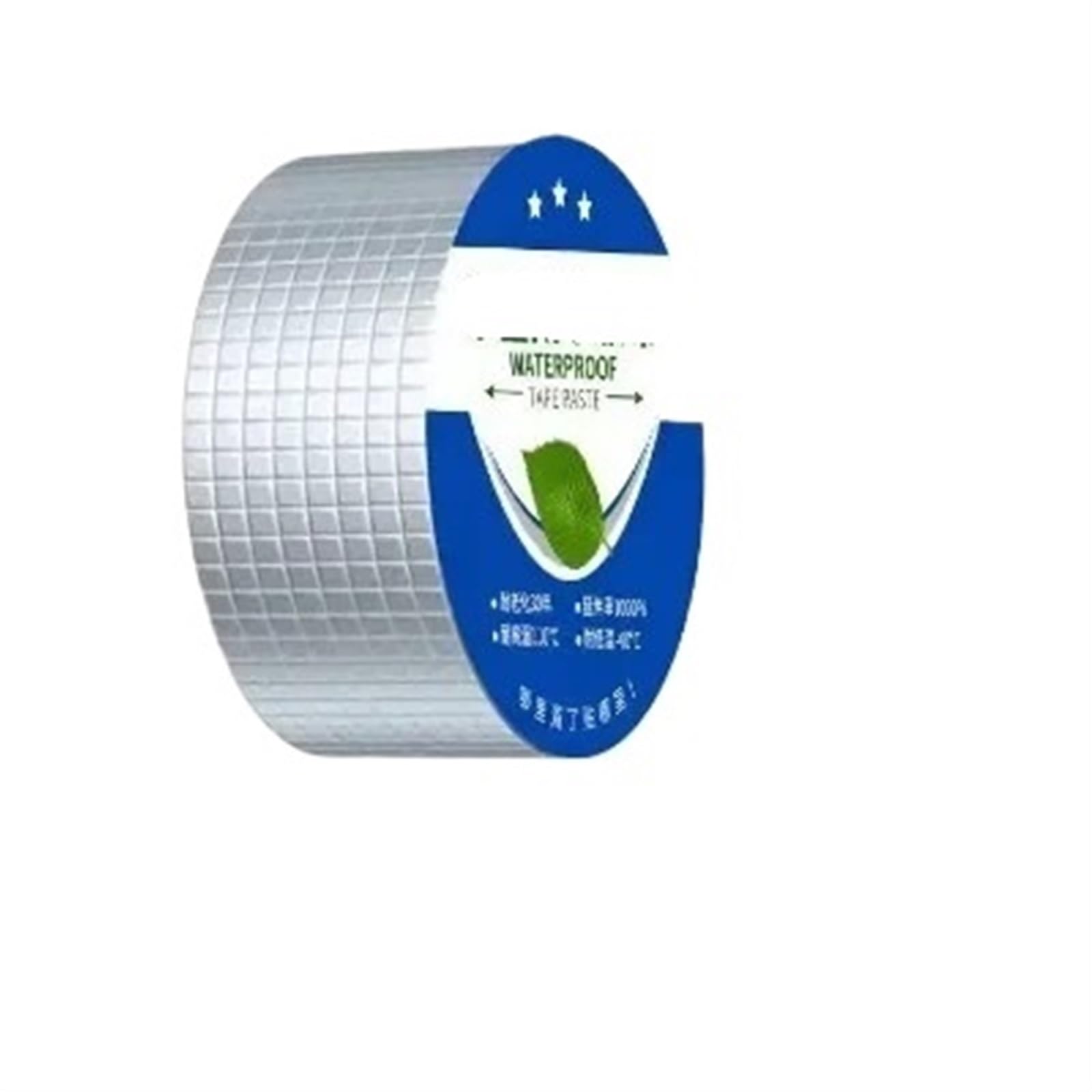 Nastro Sigillante Impermeabile Tetto a tenuta stagna Foglio di alluminio Nastro impermeabile in gomma butilica Resistenza alle alte temperature Tubi Pareti Adesivo for perdite Nastri super nano | 10cm x 10 Meter