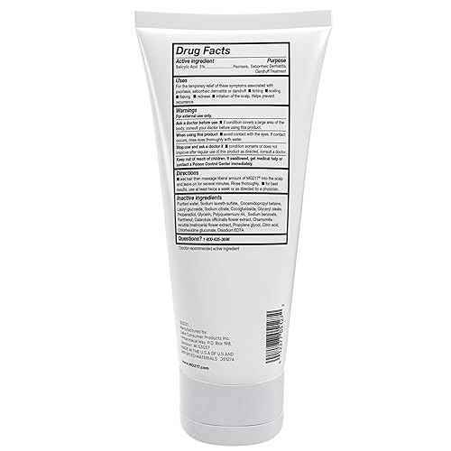 Miniatura 2 de MG217 Champú y acondicionador de psoriasis con ácido salicílico, tratamiento terapéutico del cuero cabelludo, suaviza, levanta, elimina la