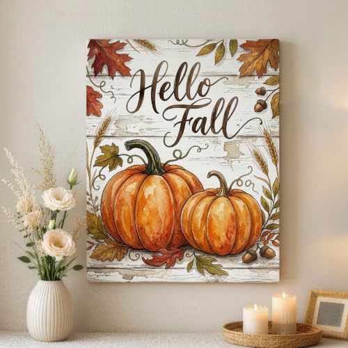 Lienzo de pared con elegante arte de otoño para dormitorio