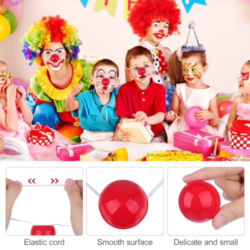 Clownsnasen Set Jojofuny für Erwachsene 3 leuchtende Clownnasen