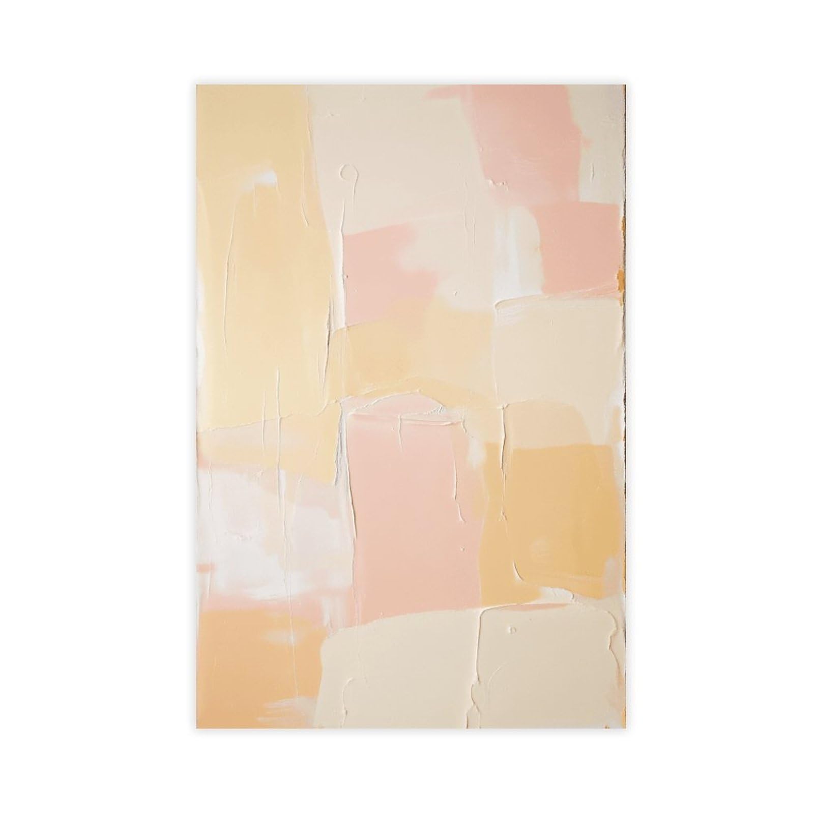 Zguols Warm Textured Abstract And Minimalist Poster 7 Canvas Poster Bedroom Decor Sports Landscape Office Room Decor Gift Unframed Print 12" L X 18" W