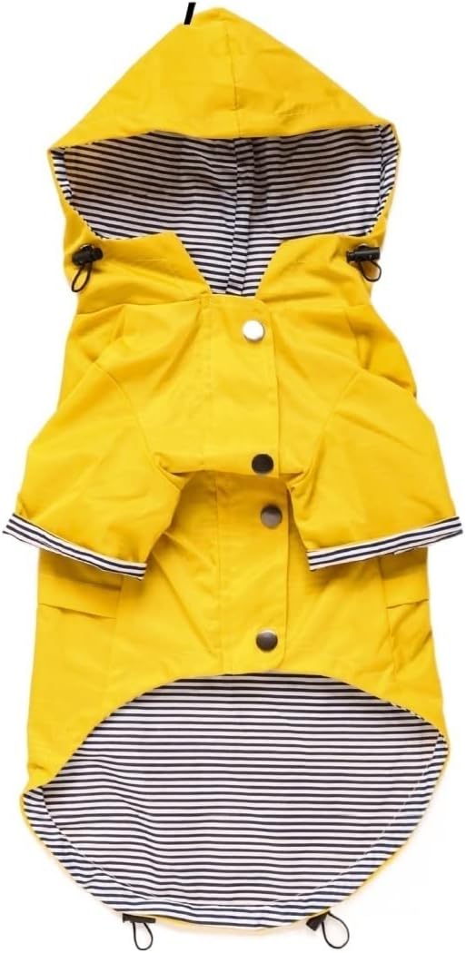 Dog Sweatshirt Hoodies Sweaters Raincoat Hoodie with Button Windproof British Classic Autumn Girl(Dark Blue,4X-Large)