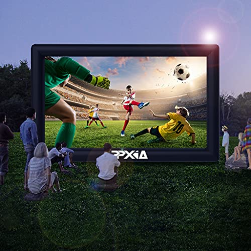 PPXIA Inflatable Movie Screen 25ft Outdoor Projector Screen with Air Blower, Supports Front and Rear Projection Blow Up Screen for Movie Nights Backyards Pool Party - Thumbnail 7