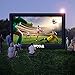 PPXIA Inflatable Screen Outdoor 30ft with Air Blower, Extra Large Blow Up Projector Screen for Outside Movie Nights Home Theater Backyards Pool BBQ Party Fun, Supports Front and Rear Projection