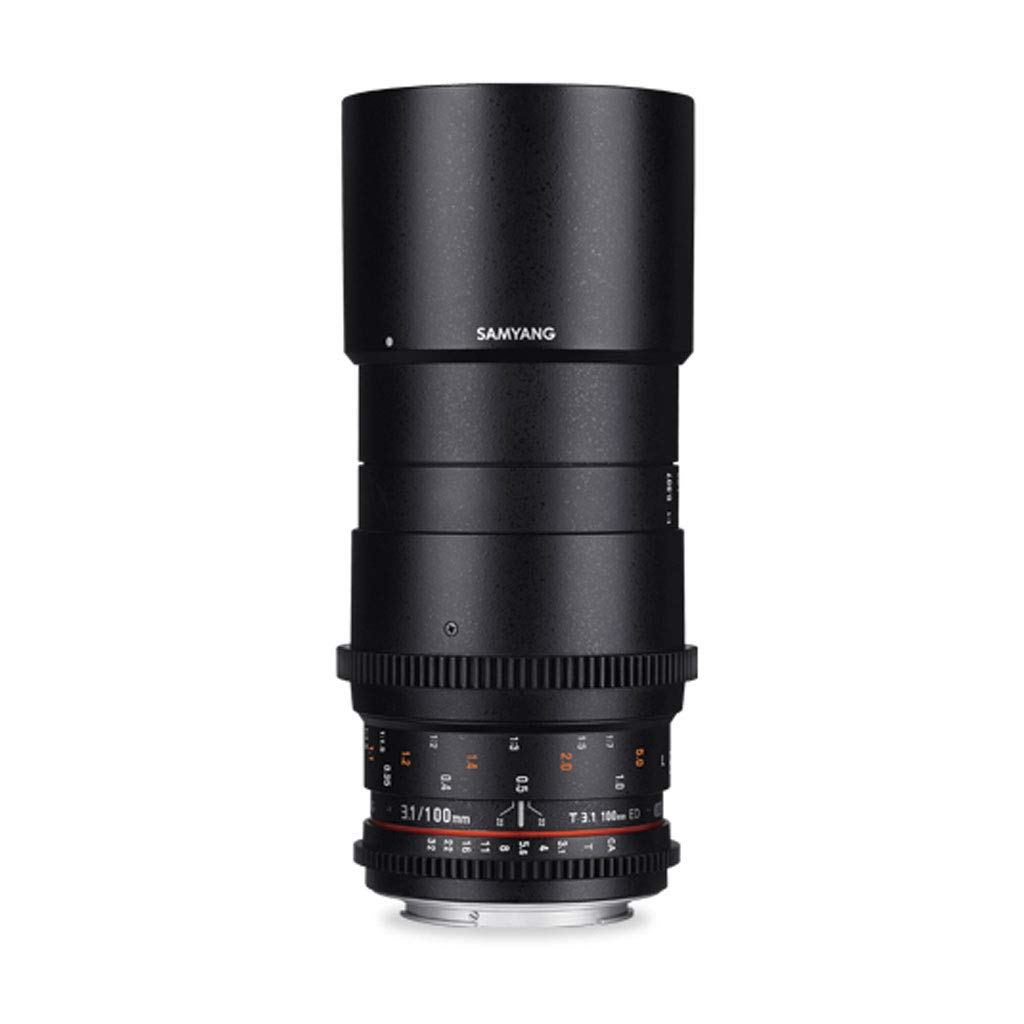 SAMYANG 13100T1.5N T3.1 VDSLR ED UMC MACRO Objektiv für Anschluss Nikon (100mm)