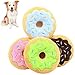 Donut Juguetes de Peluche ​con Sonido para Perros Pequeños y Medianos,Perrito Gatos Mascotas Juguete Masticable Interactivo ,Training Toy Puppy Molar Toy Pet Interactive Play Toys (4 Piezas)