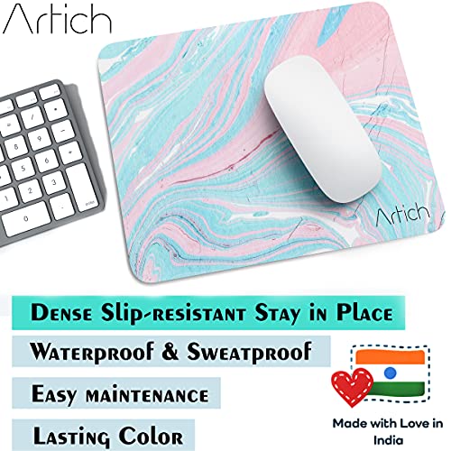 Image of Artich Designer Gaming Mouse Pad for Office Laptop /Computer with Super Soft Non-Slip Rubber Base and Lycra Cloth Surface for Silky Touch Rectangle (Spectrum of Flowing Rainbow)