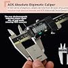 Mitutoyo 500-196-30 Digimatic Caliper 6 (150mm) High-Precision AOS Encoder Stainless Steel Electronic Vernier Caliper with .0005/0.01mm Resolution for Accurate Measurement