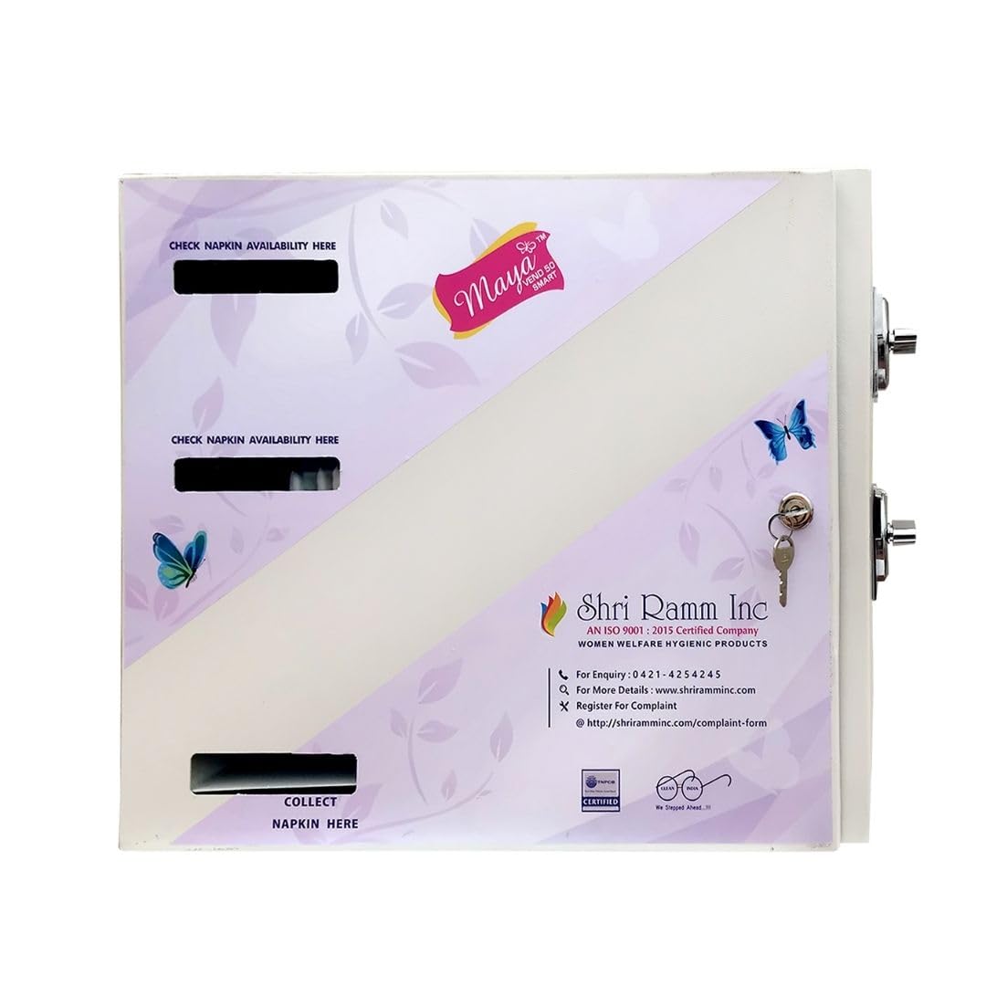 Maya Vend 50 Smart Mild Steel Sanitary Napkin Vending Machine/Sanitary Napkin Dispenser/Sanitary Napkin Dispensing Machine/Sanitary Napkin Storage Machine-image-38