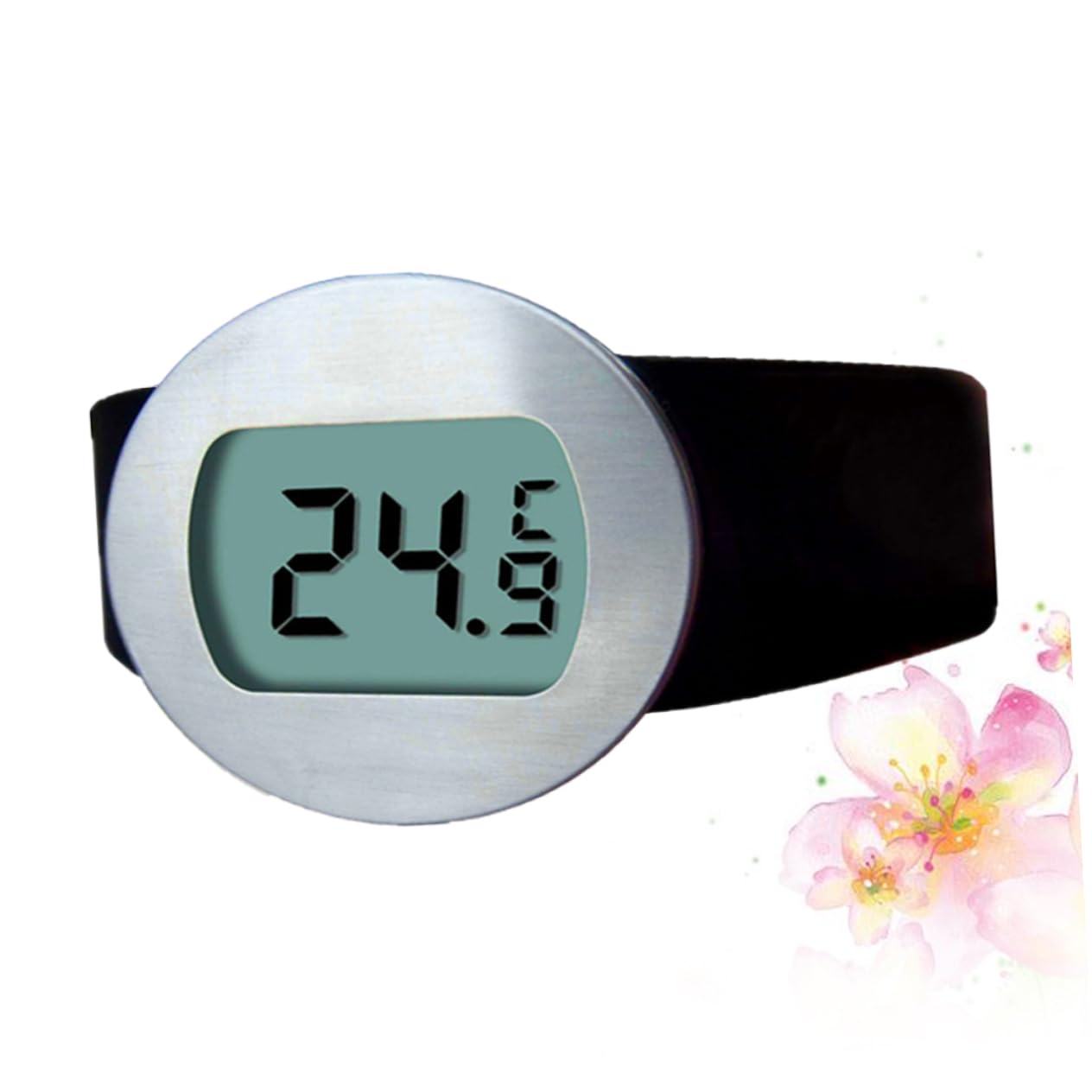 Cabilock Küchen Temperaturmesser Für Weinflaschen Und Milchflaschen Tragbares Flüssigkeits Thermometer Haushaltsthermometer Mit Digitaler Anzeige Für Flaschendurchmesser