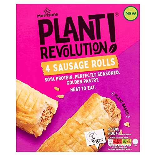 Morrisons Plant Revolution! Sausage Rolls 4 x 100g (400g) (Frozen)