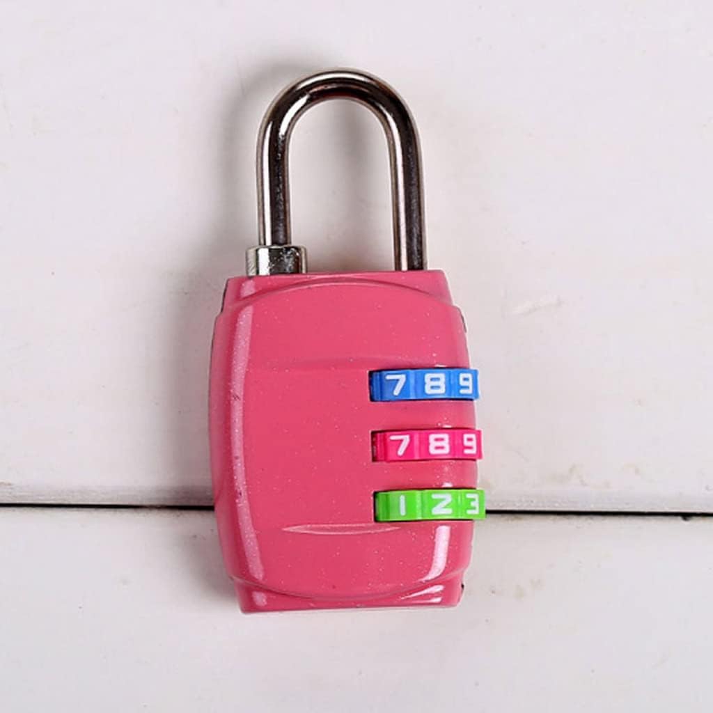 Zinc Alloy Luggage Password Padlock Combination Padlock Gym Color Wheel Password Lock (Color : D) (C)