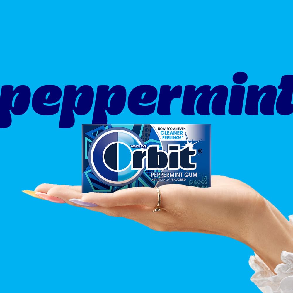 Orbit Gum - Peppermint - Case of 20 Packs - 280 Pieces, 20 Ounce