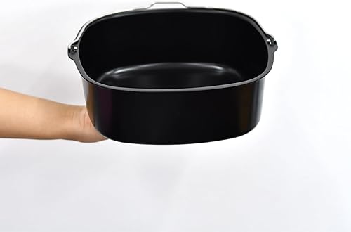 Miniatura 7 de 20.32cm Molde para Tartas de Freidora de Aire, Molde para Tartas de Barril de Freidora de Aire Antiadherente Cuadrado Profundo, Molde para Pizza,