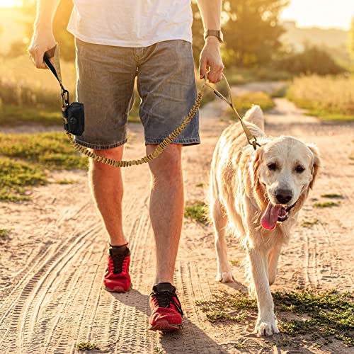 Oebeesa Tactical Dog Collar Adjustable Military Collar: - Nylon K9 Collars With Handle And Heavy Duty Metal Buckle For Medium And Large Dogs With 3 Patches And Airtag Case Holder (L, Brown-Set) #TOP4