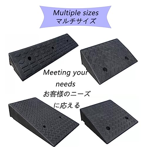 Rampas de goma y plástico con superficie antideslizante 100x30x10 cm miniatura 5