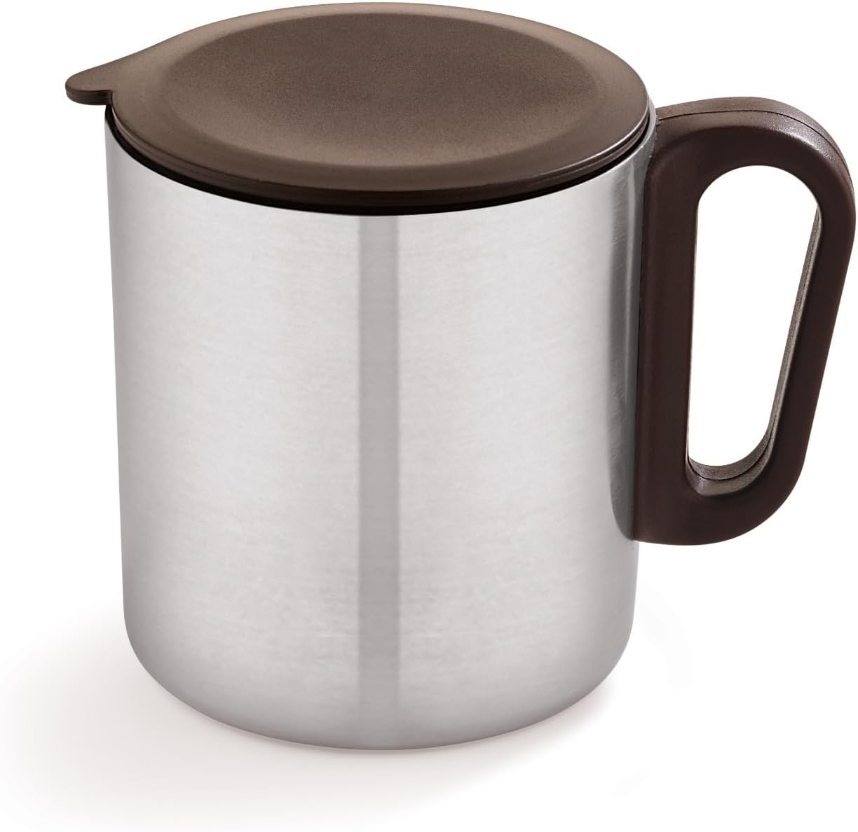 Double Wall Coffee Mug with Leak Proof Lid - Stainless Steel Travel Mug, Vacuum Insulated Mug (300 ML)