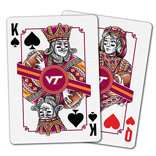 Image of YouTheFan NCAA Officially-Licensed Playing Cards - Original Artwork on All face Cards and Jokers - Team's Official Colors - Quality Linen Texture - Designed in The USA
