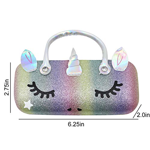 Leomoste LESH-190709145S-02 Women Little Girls Colorful Eyeglass Case Novelty Makeup Storage Bag Portable Sunglasses Pouch thumb #6