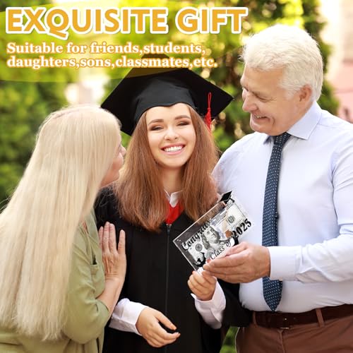 Image of 2025 Graduation Money Holder,Acrylic Graduation Gifts Money Cards Envelope Wallet Gifts for Graduates, High School,Graduation Party Favor Supplies