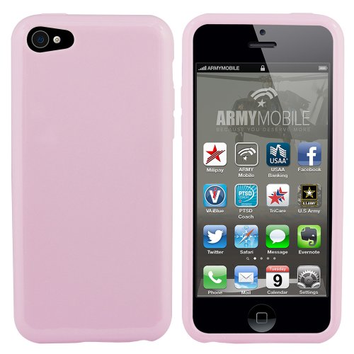 Colorfone Premium CoolSkin/Cover/Carcasa de TPU/Cover/Gel Silicone por Apple iPhone 5C Rosa