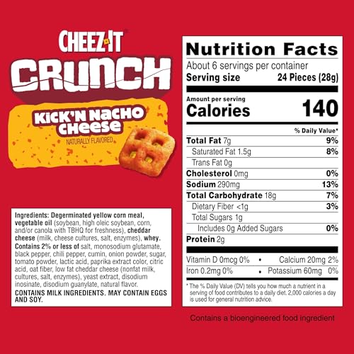 Cheez-It Crunch Cheesy Baked Snacks, Lunch Snacks, Variety Pack (3 Bags) - image 3