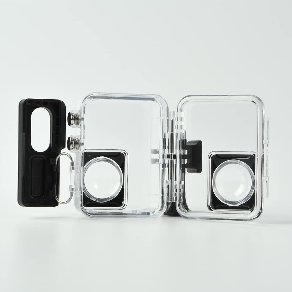 Custodia Impermeabile Doppia Lente per Insta360 One RS, Custodia Protettiva Subacquea 30M, Custodia Protettiva Subacquea per Action Cam