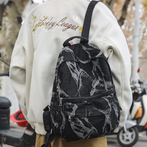 Sac à dos en toile jean résistant et léger pour éviter le mal de dos