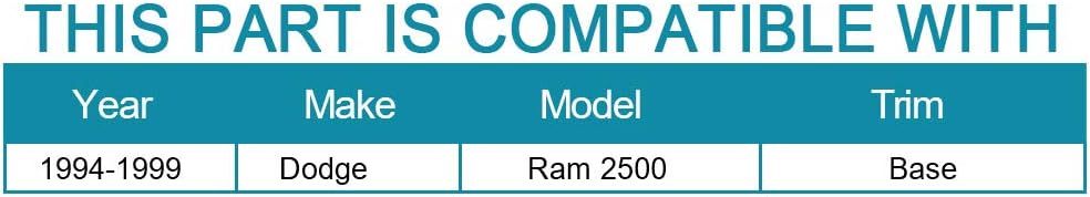IRONTEK Front Wheel Bearing and Hub Assembly (8 Bolt W/o ABS) fits 1994-1999 for Dodge Ram 2500 515012 1PCS