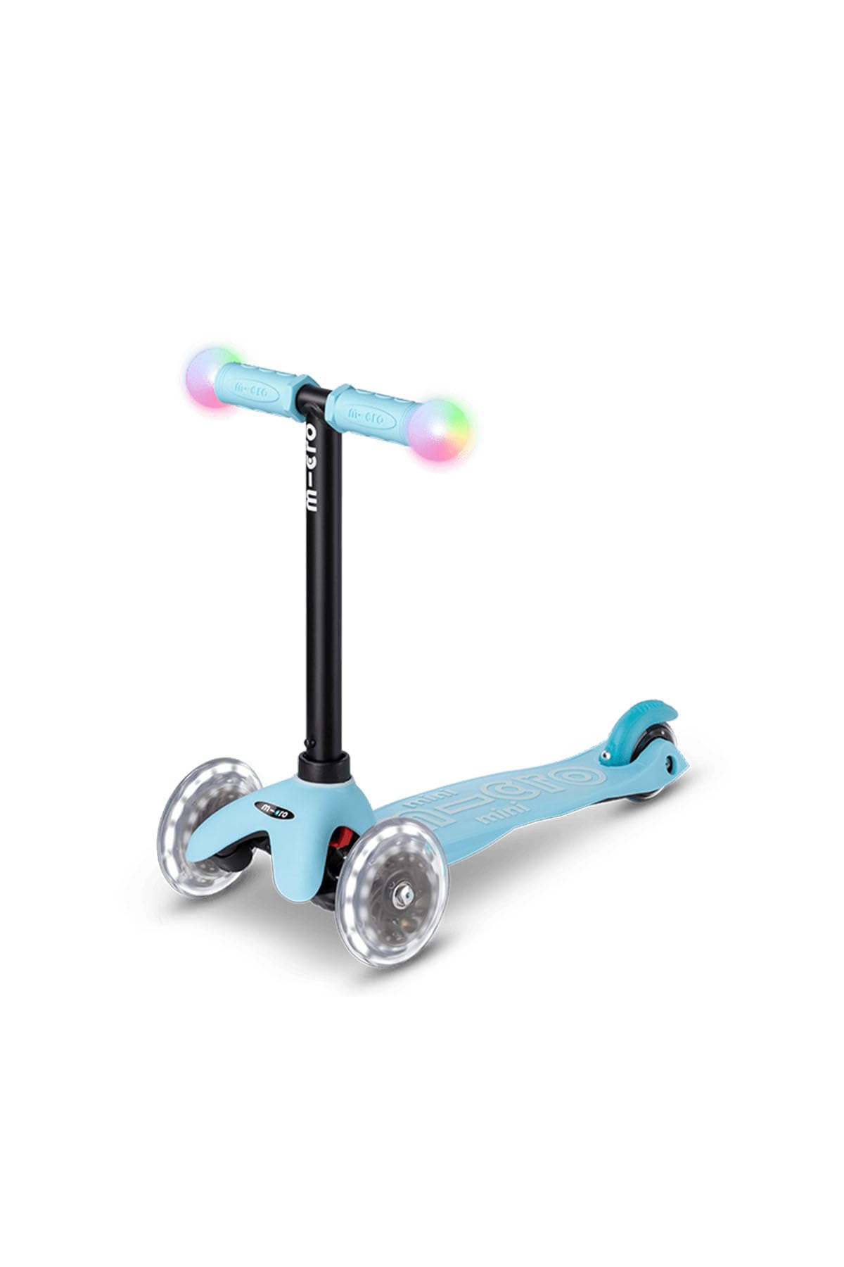 micro™ mini2grow Deluxe LED Magic | Kickboard mit Sitz und Schiebestange | LED-Vorderrollen & leuchtende Handgriffe | mitwachsender Lenker höhenverstellbar | ab 12 Monaten | 4 Farben erhältlich