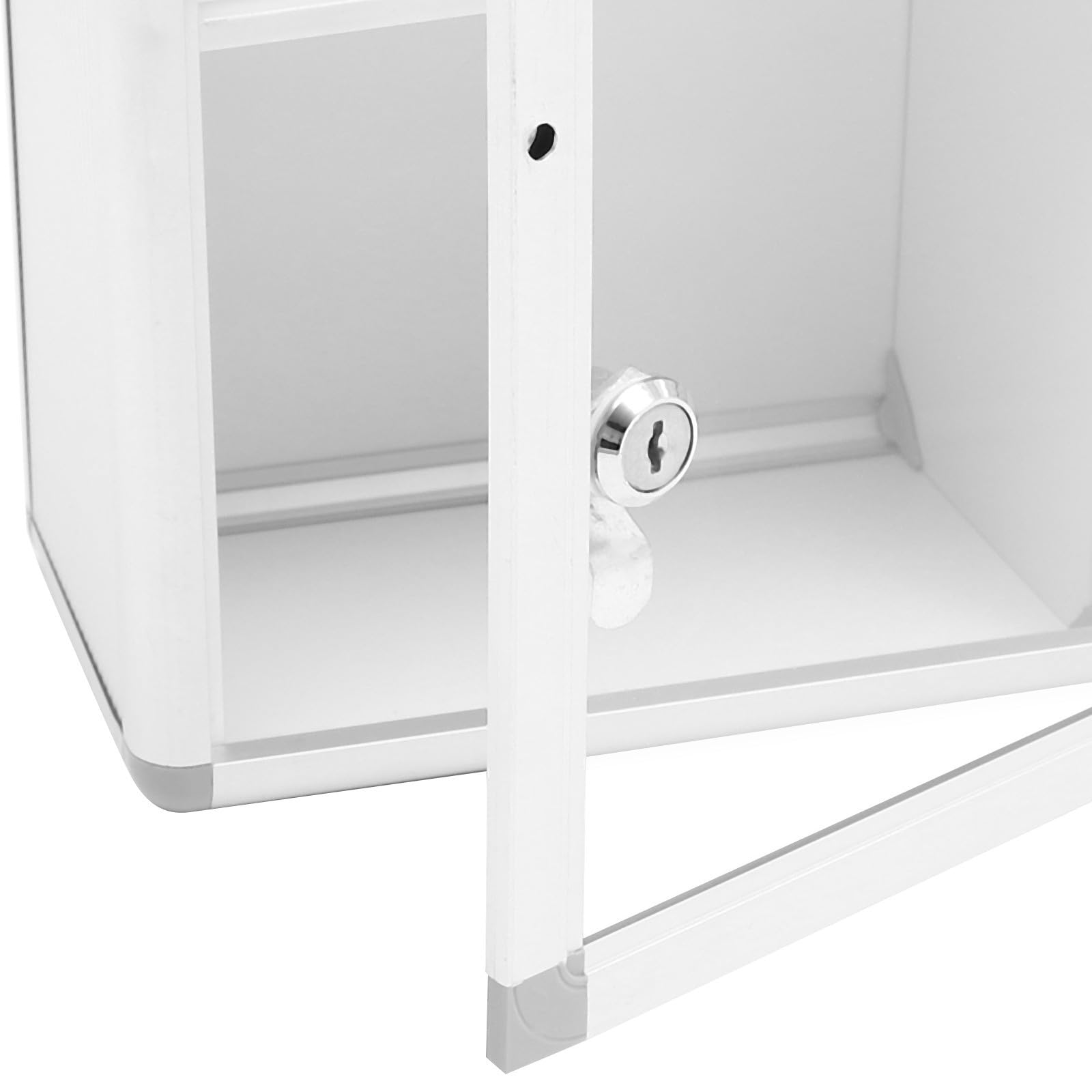 POPETPOP Caja de Almacenamiento de Medicamentos Cerradura para Pared, Multifuncional de Aleación de Aluminio, Adecuado para Uso Hogar y Camping