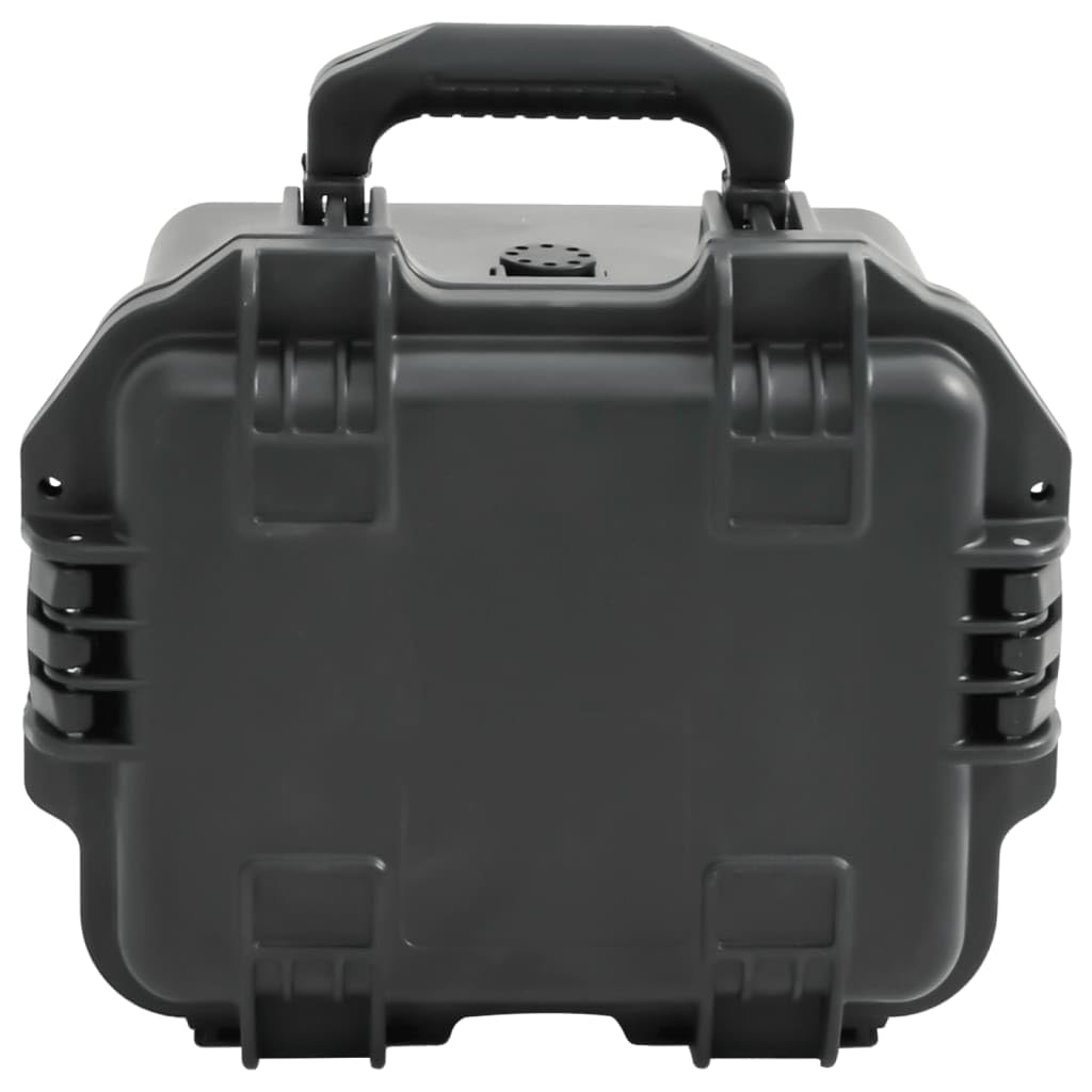 Valise de Vol Portable Noir 30x24,5x20 cm PP Mallette Rigide Boîte de Rangement avec Inserts en Mousse Amovibles, étui de Transport Valise de Protection