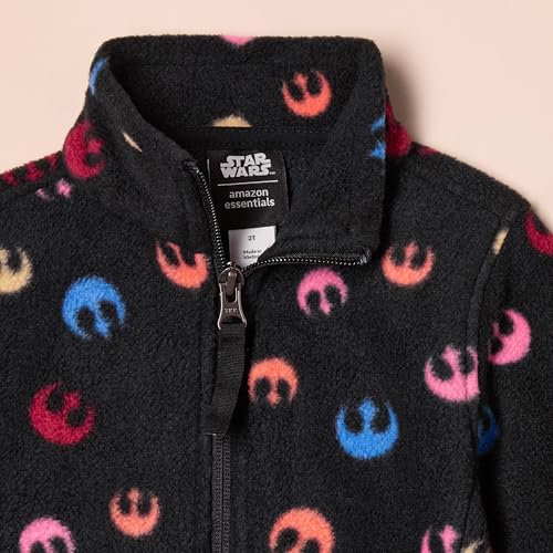 Amazon Essentials Disney | Marvel | Star Wars | Princess Girls and Toddlers' Polar Fleece Full-Zip Mock Jackets4