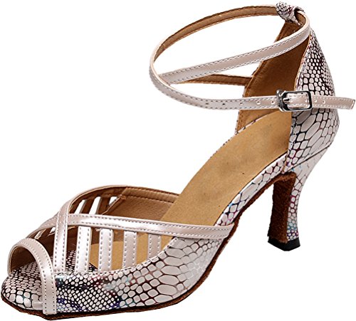 Chaussures latines creuses femme pour danse de salon et salsa à talon léger