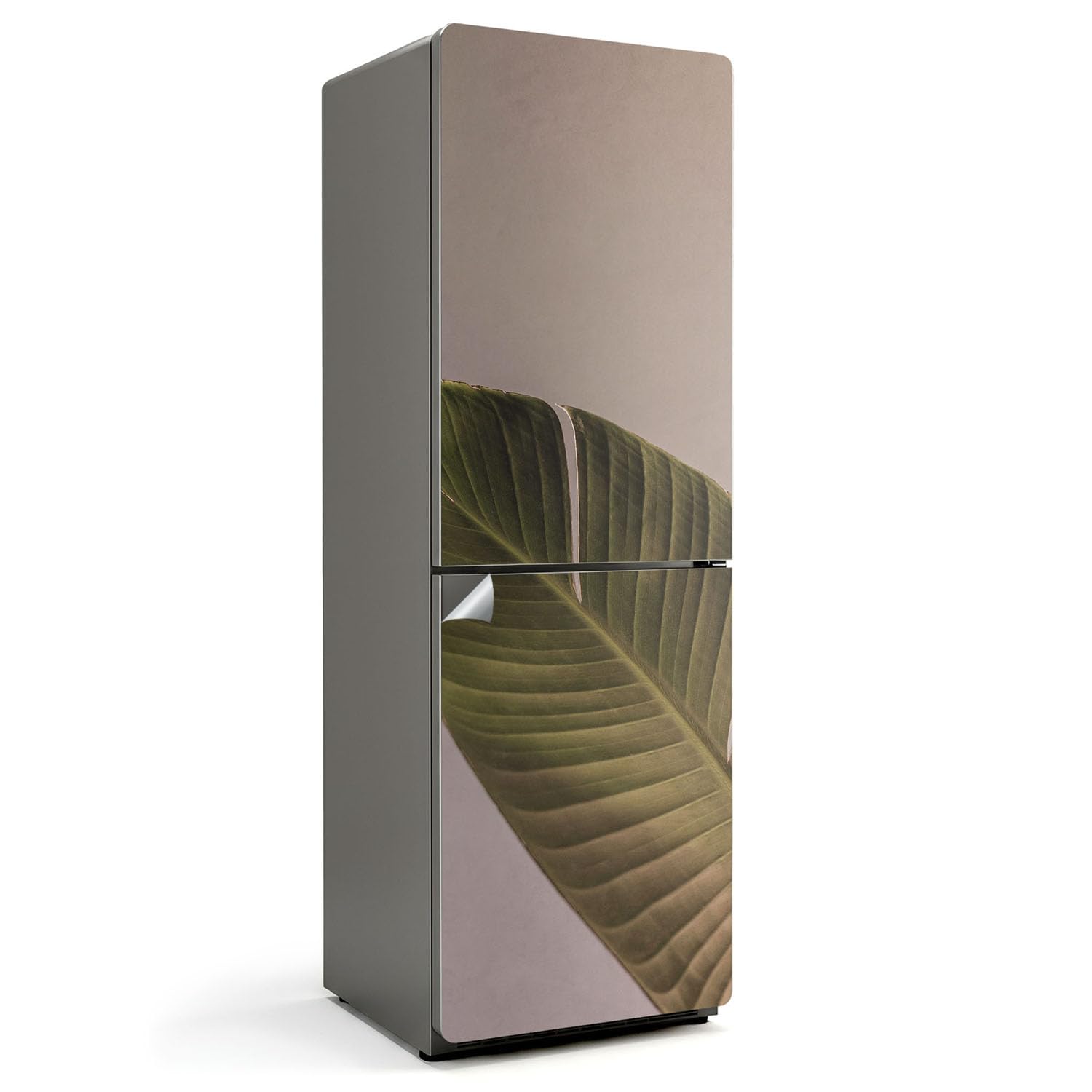 Décalcomanie pour cuisine et revêtement adhésif frigo 60x180 cm à motif feuille