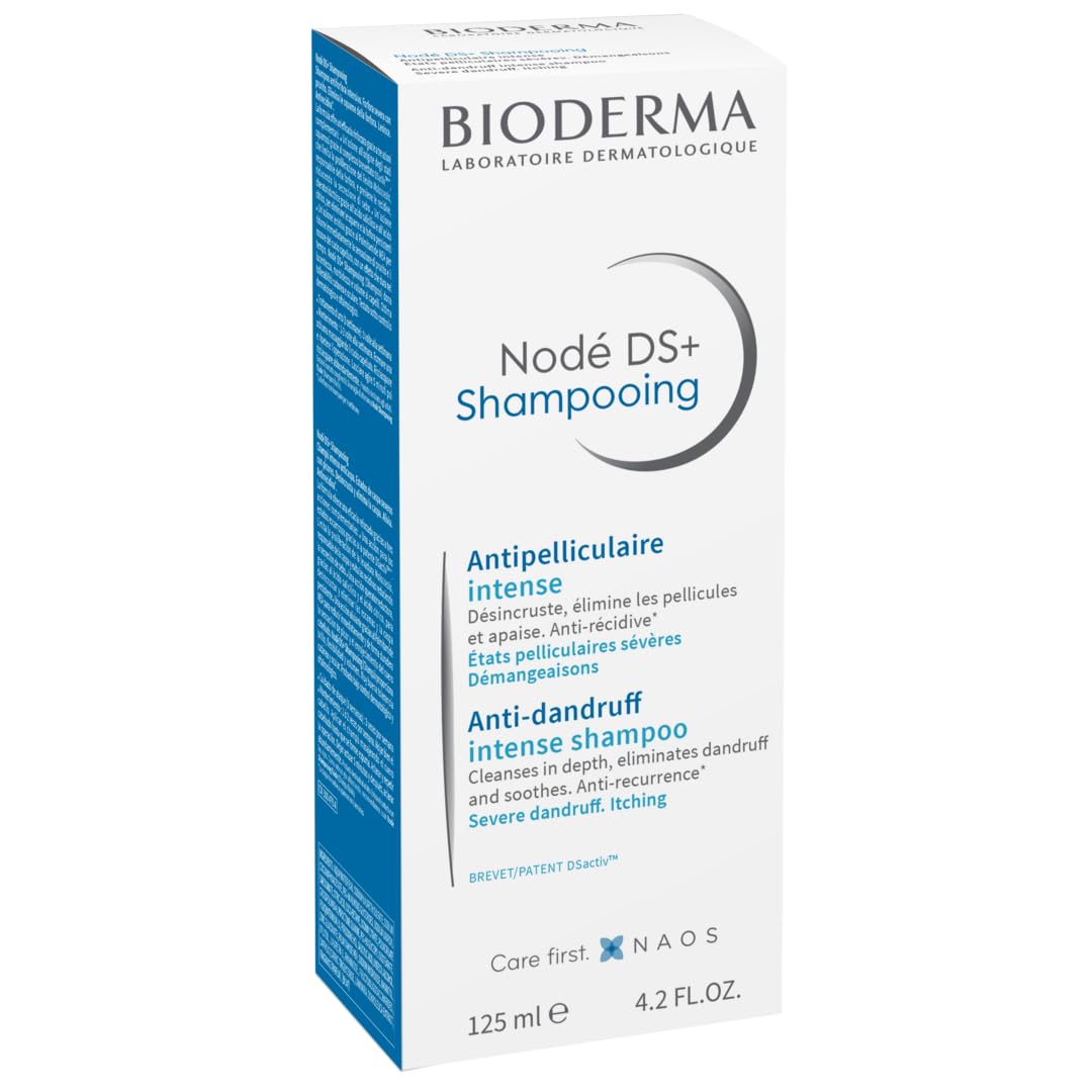 Bioderma Node DS+ Shampooing Anti Dandruff Intense Shampoo Hair Scalp Care, White, 125 ml (BIO1400037) 1