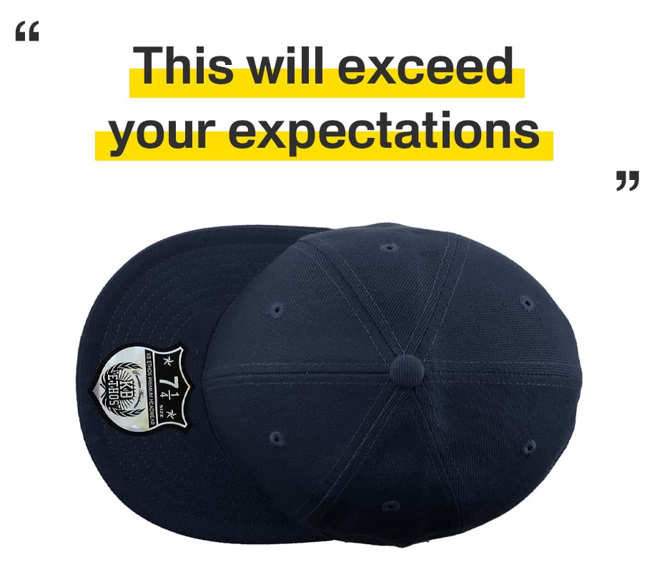 Image of KBETHOS Original 6 Panel Flat Brim True-Fit Fitted Cap