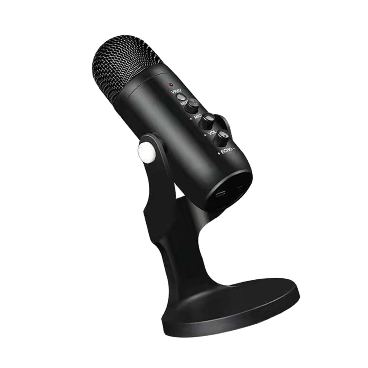 IMIKEYA USB Kondensatormikrofon für PC und Laptop mit Hoher Empfindlichkeit Schwarzes Abs Material für Live Streaming und Präzise Sprachaufnahme Am Schreibtisch