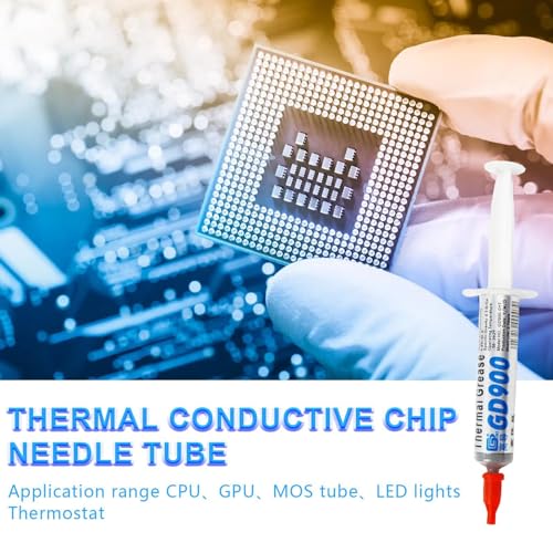 Pasta termica - Pasta termica per computer, grasso al silicone non conduttivo ad alte prestazioni per processori CPU, GPU, processori IC e dispositivi di raffreddamento - Processore - Immagine 1