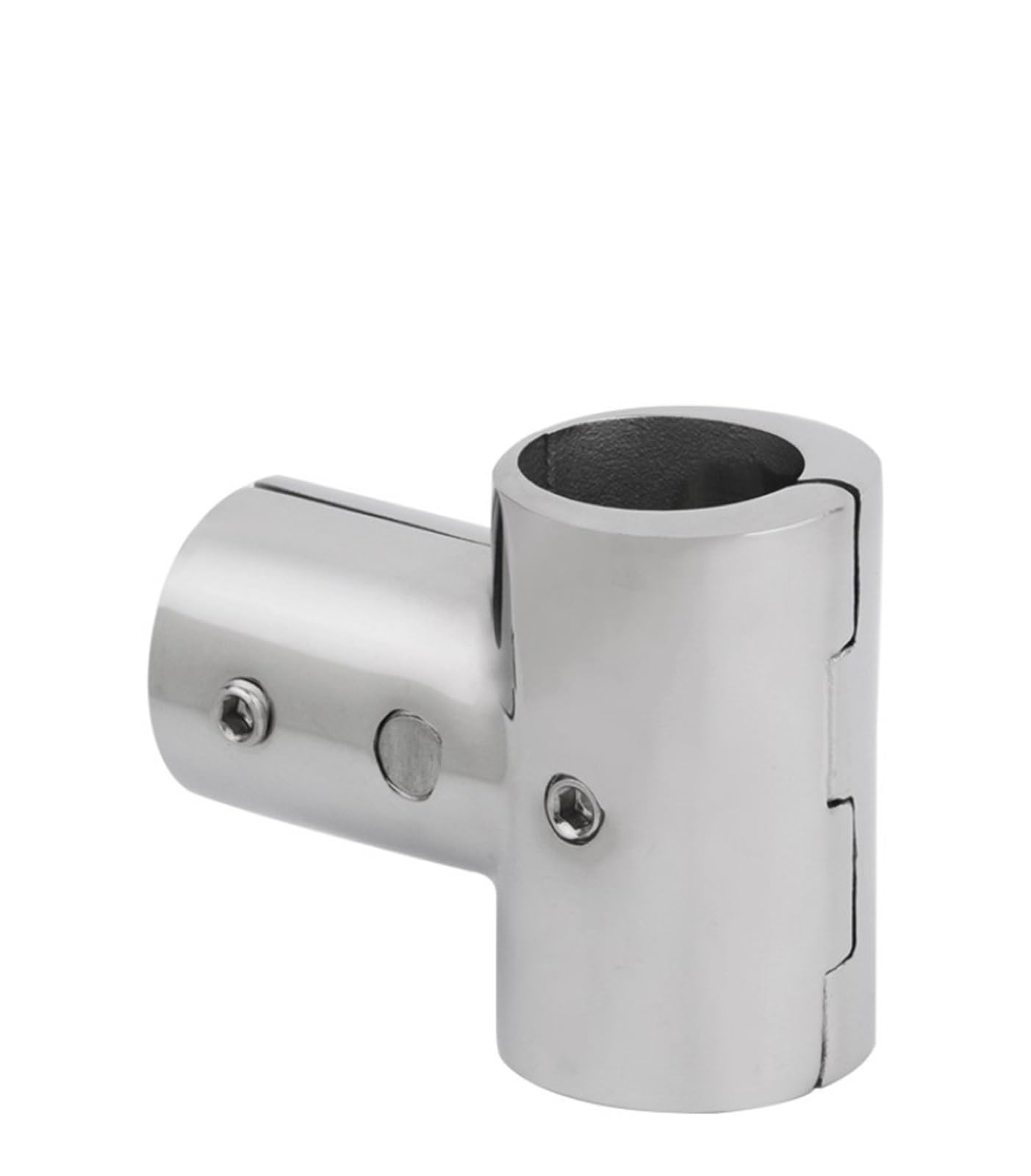 2 PCS in Acciaio Inox 316 Marine Corrimano for Barche 90 Gradi Tee Raccordo 7/8 "1" Yacht Dock Tenda Esterna Tubo di Fissaggio per Imbarcazioni