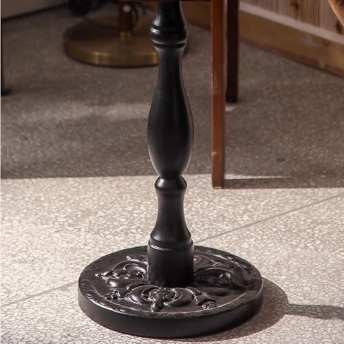 Table basse à motifs complexes table d'appoint ronde pour salon marron - 7