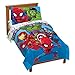 Jay Franco Marvel Avengers Heroes Amigos 4 Piece Toddler Bed Set – Super Soft Microfiber Bed Set – Bedding Features Captain America, Hulk, Iron Man, and Spiderman (Official Marvel Product)