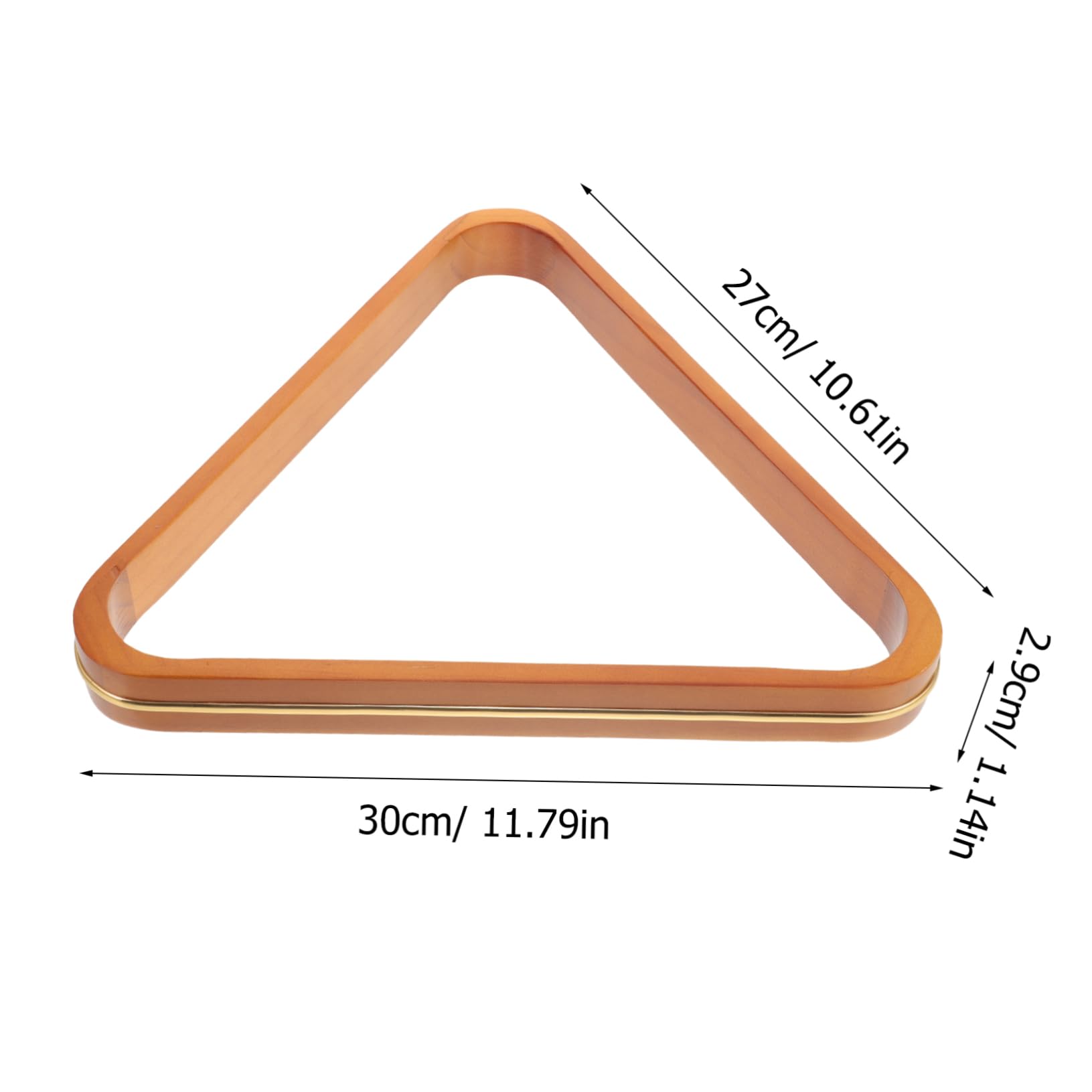 balacoo Billiard Balls Holder Pool Table Rack Triangle Billiard Rack Pine Wood Snooker Rack