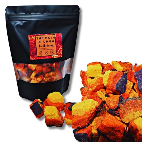 The Bath is Lava - Fizzy Bath Bomb Rocks - Volcano Gift Kids Boy Girl Gift Body Skin Care - Image 4