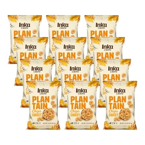 Inka Crops Inka Chips, Sweet Plantain, 3.25 Ounce (Pack of 12) Cover