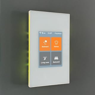 LANBON L8 LCD Smart Light Switch 4 Gang Single Pole,No Dim,Need Neutral Wire,Touch 2.4G WiFi Night Light Smart Switch Work... Price In India